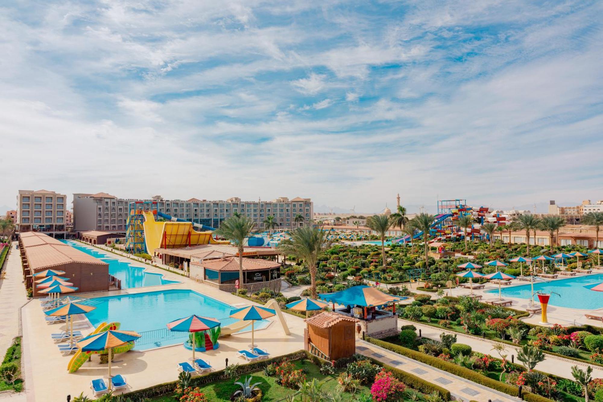 Sunrise Alora Aqua Park Resort Hurghada Bagian luar foto