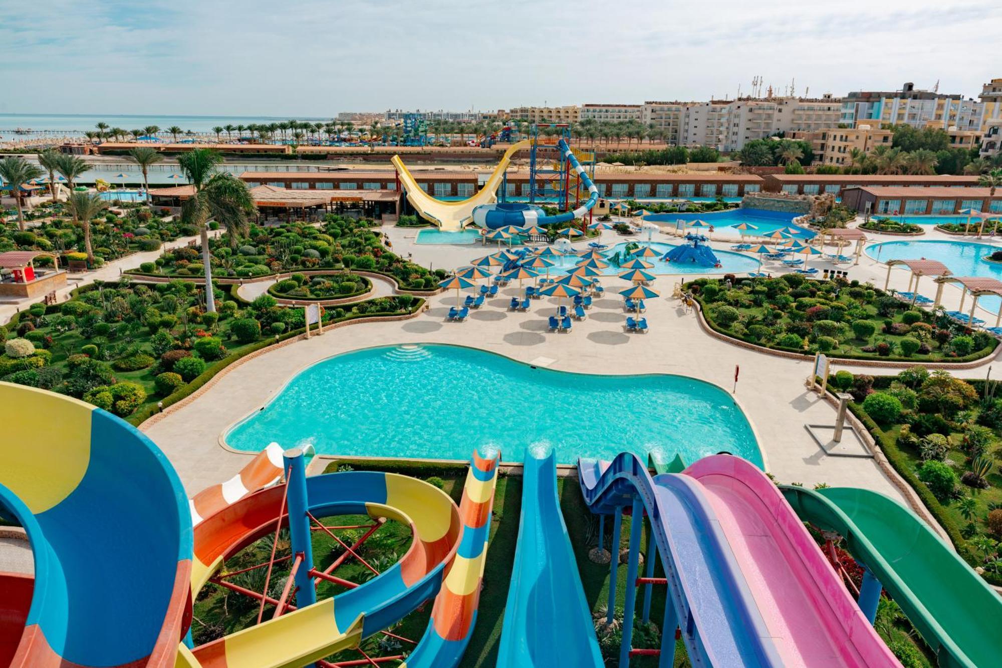Sunrise Alora Aqua Park Resort Hurghada Bagian luar foto