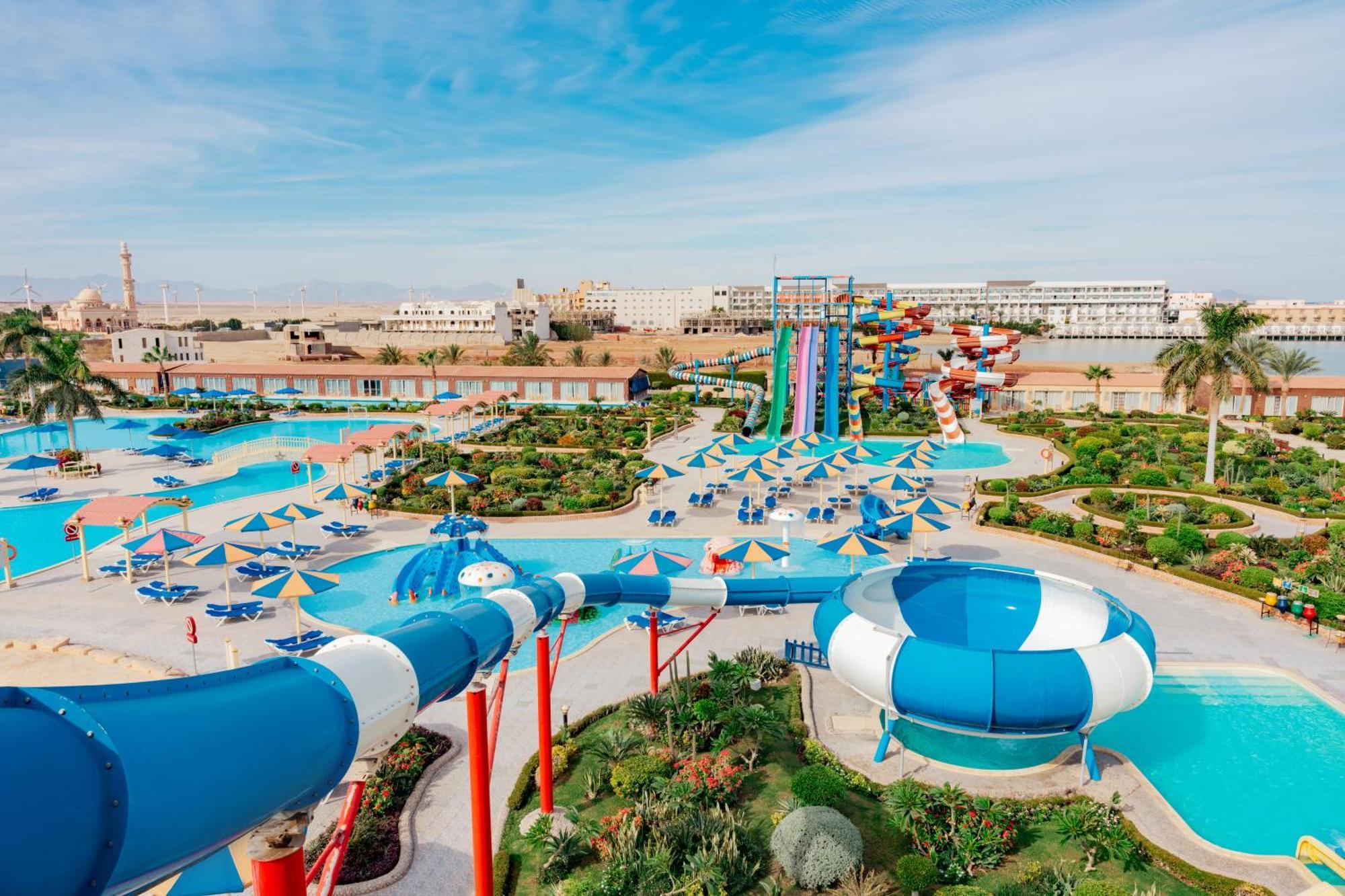 Sunrise Alora Aqua Park Resort Hurghada Bagian luar foto