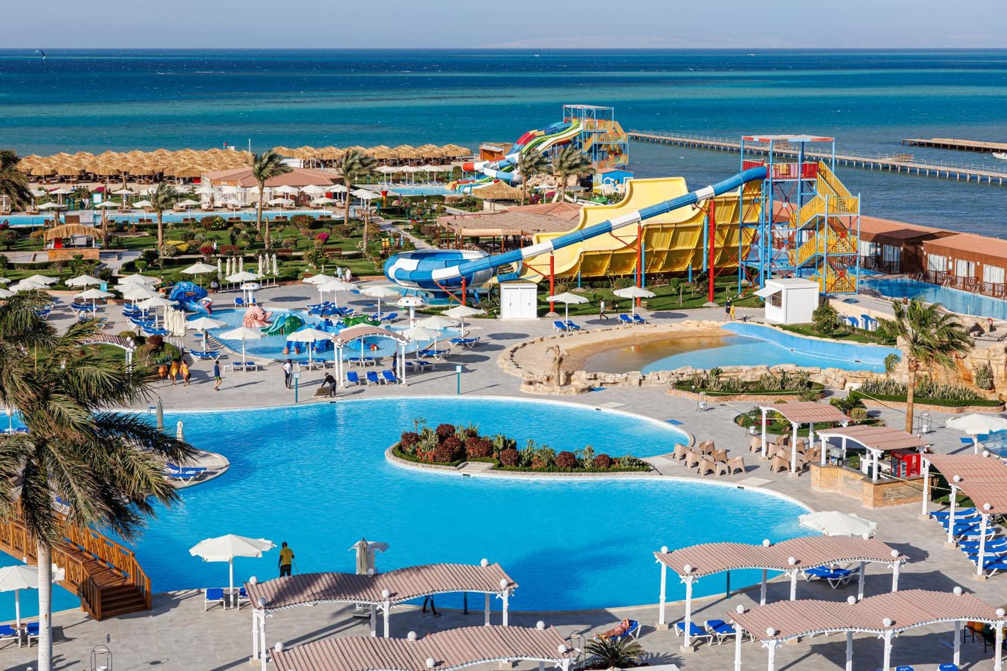 Sunrise Alora Aqua Park Resort Hurghada Bagian luar foto